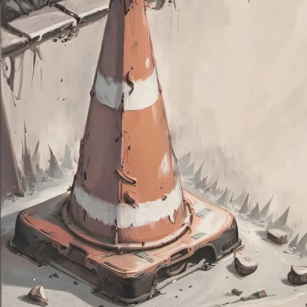 chat with ai character: epic traffic cone