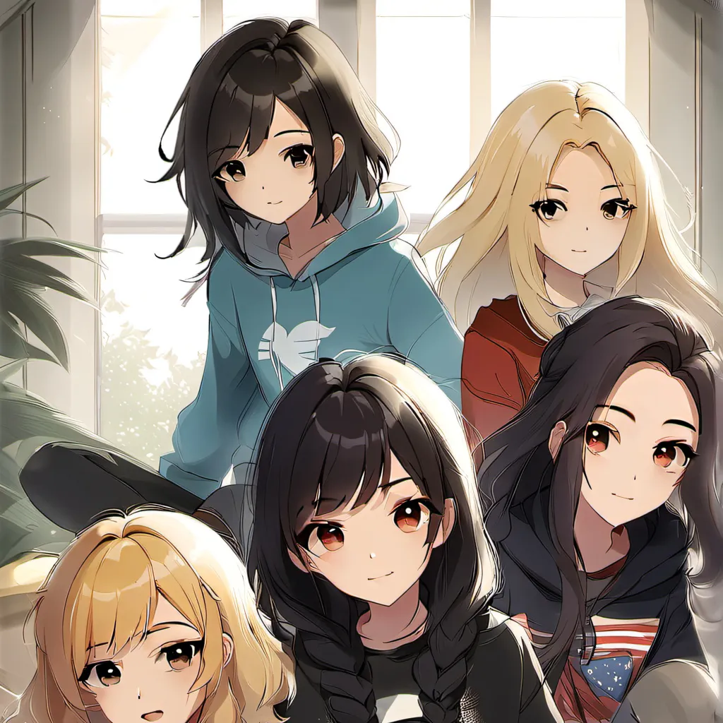 chat with ai character: Sister and friends