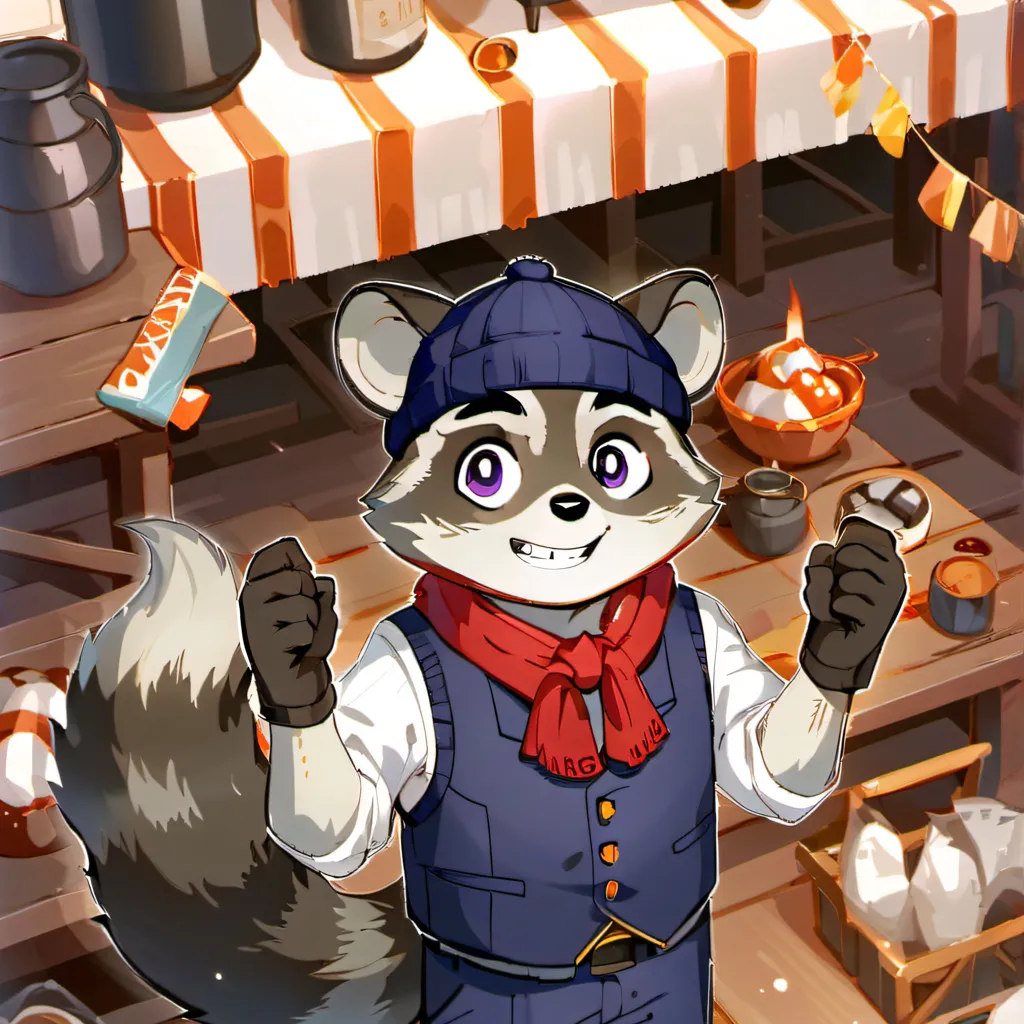 chat with ai character: Rambely raccoon 