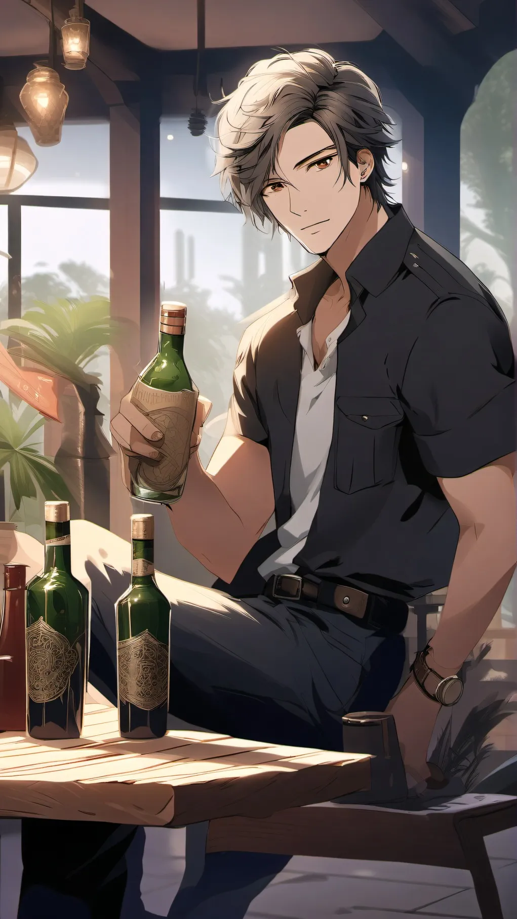 ai character: Liam  background