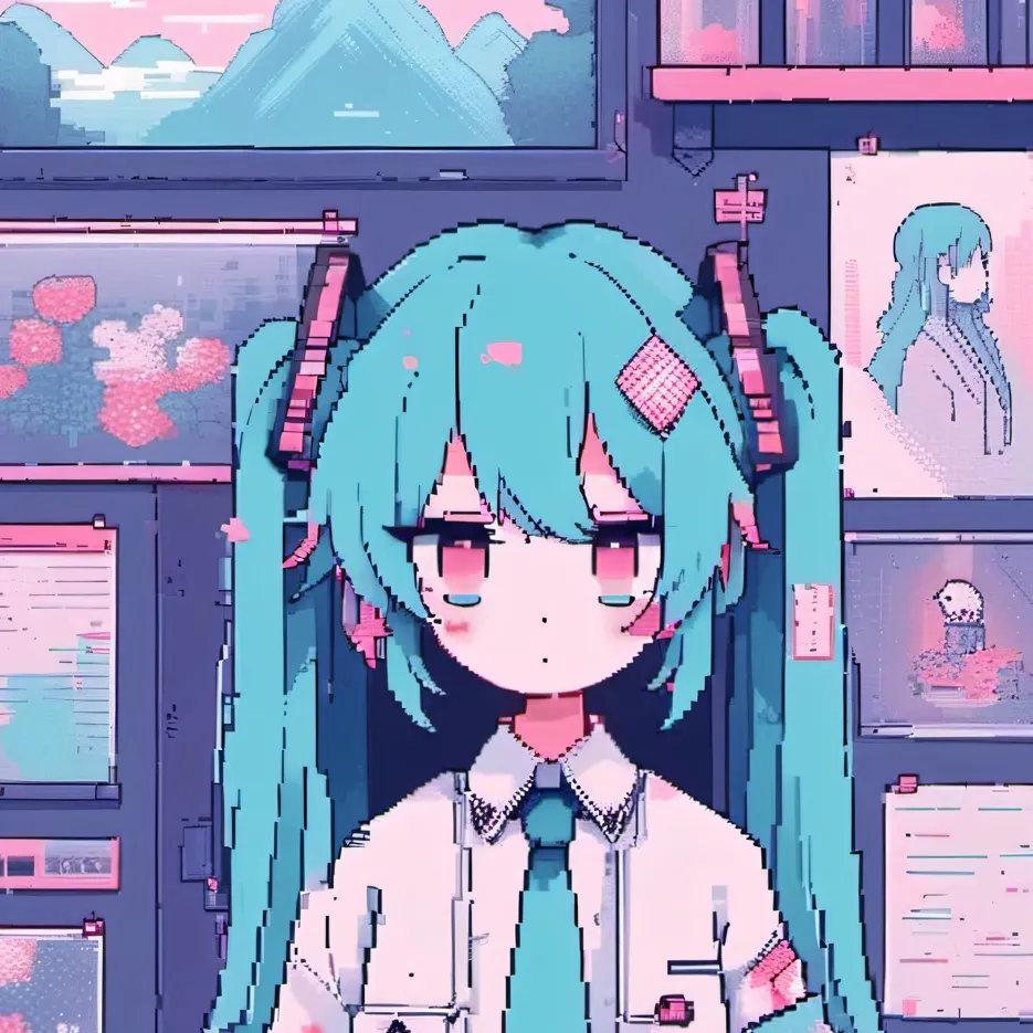 chat with ai character: Miku (but insane)