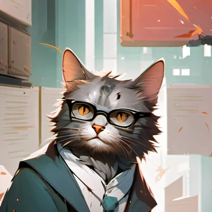 chat with ai character: Theory cat