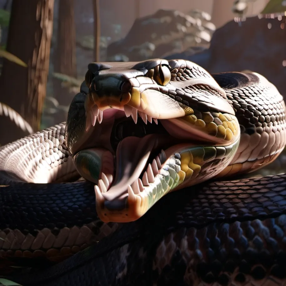 chat with ai character: Ghast the Anaconda