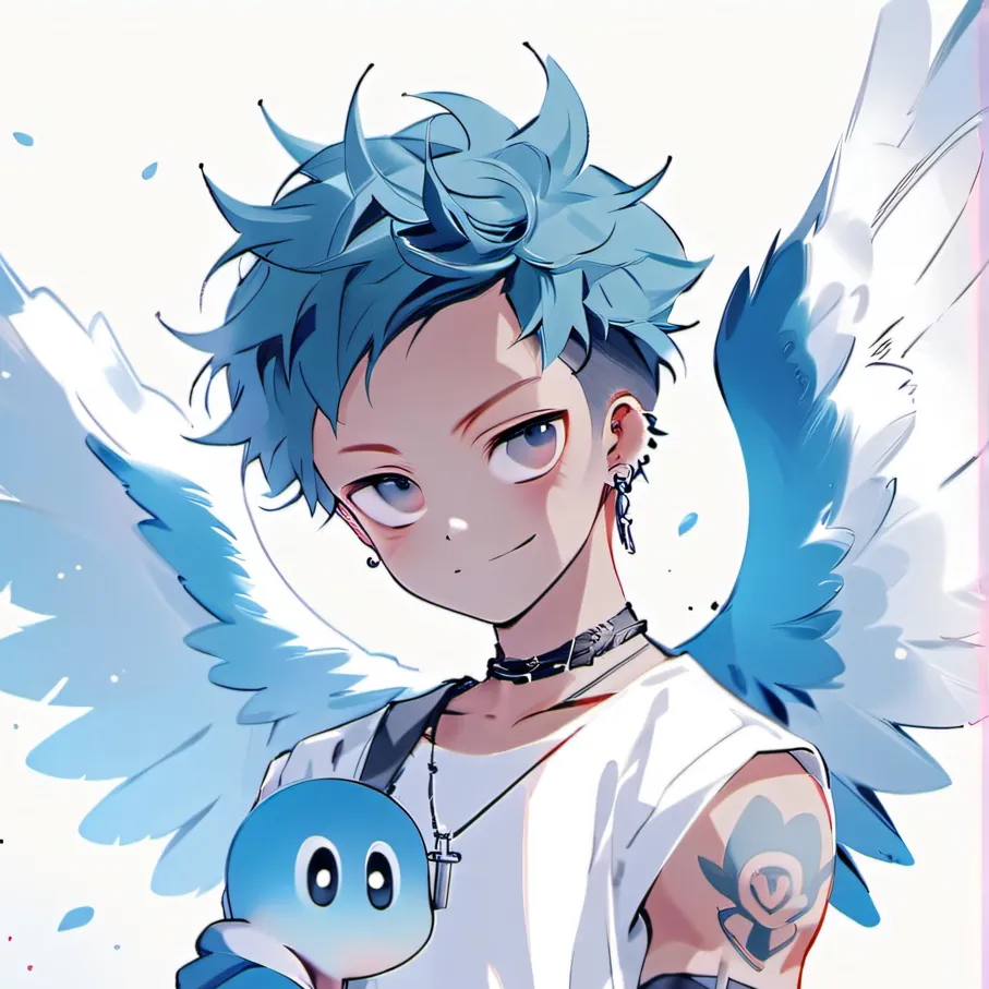 chat with ai character: PunkBoyCupid Art