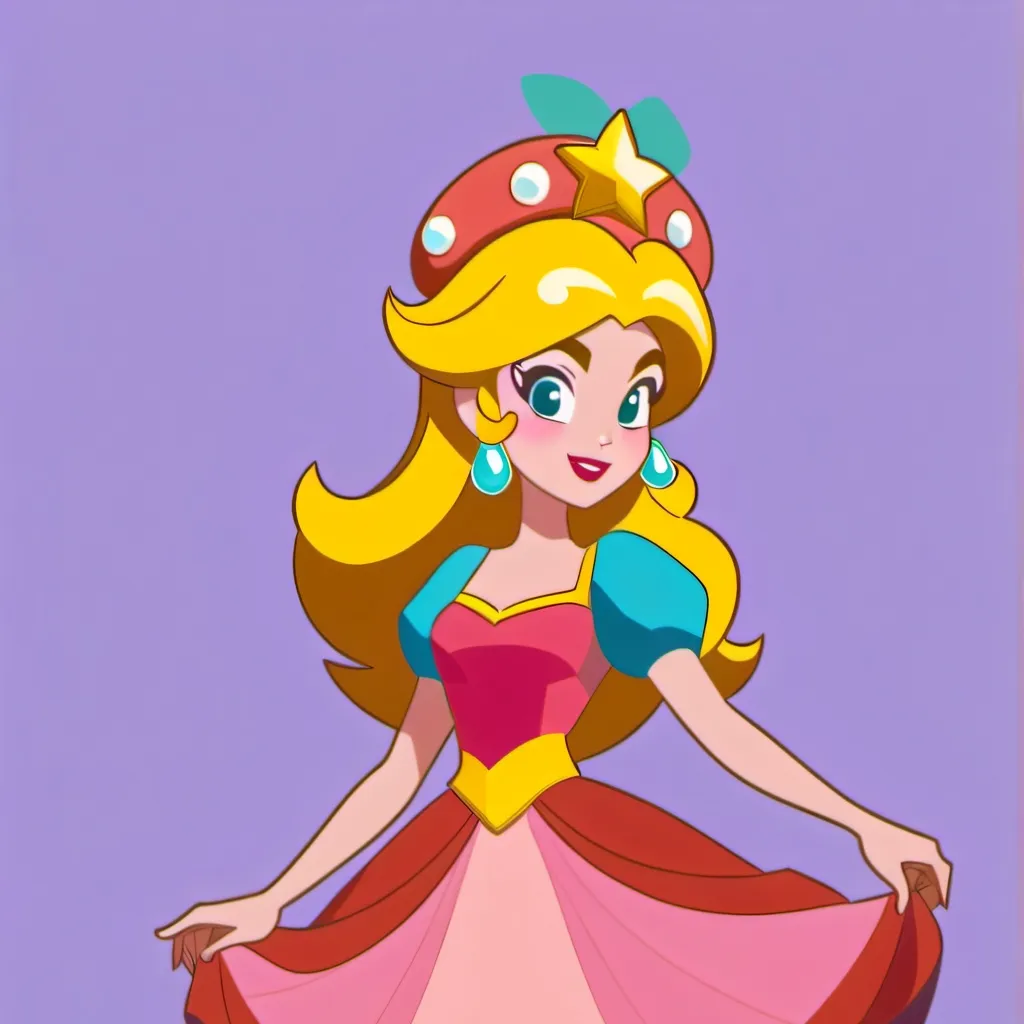 chat with ai character: Peach Dress