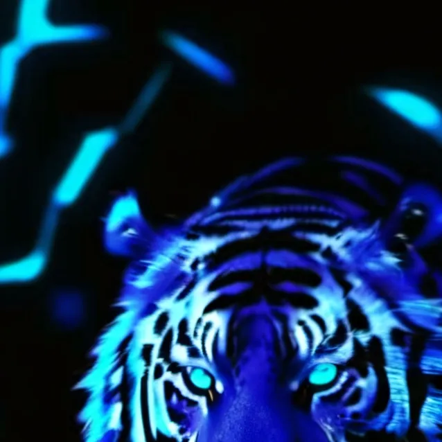 chat with ai character: blue tiger beast 