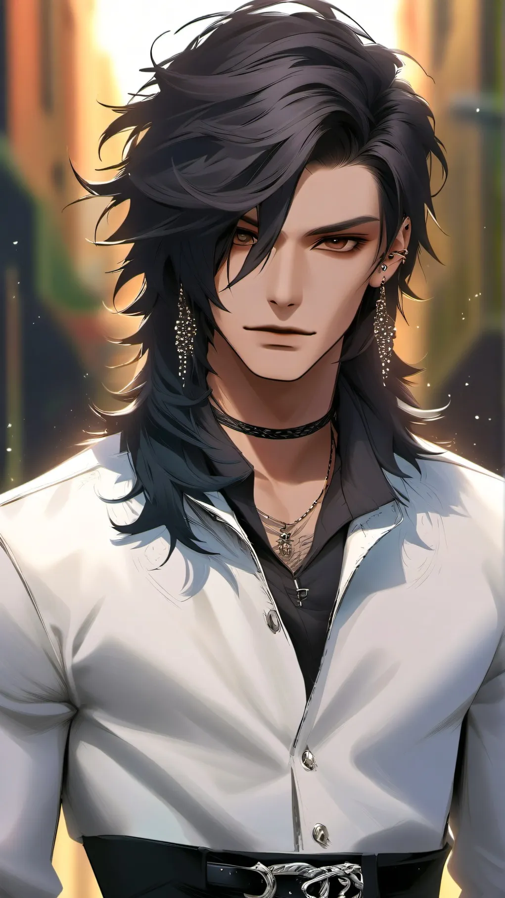 ai character: maneskin  background