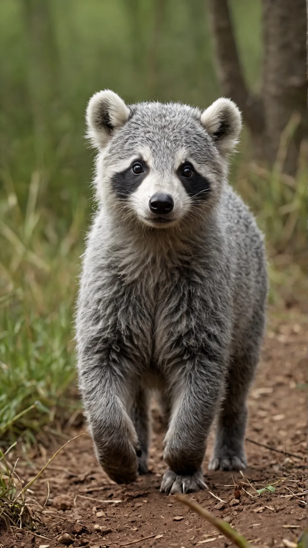ai character: racoon thing background