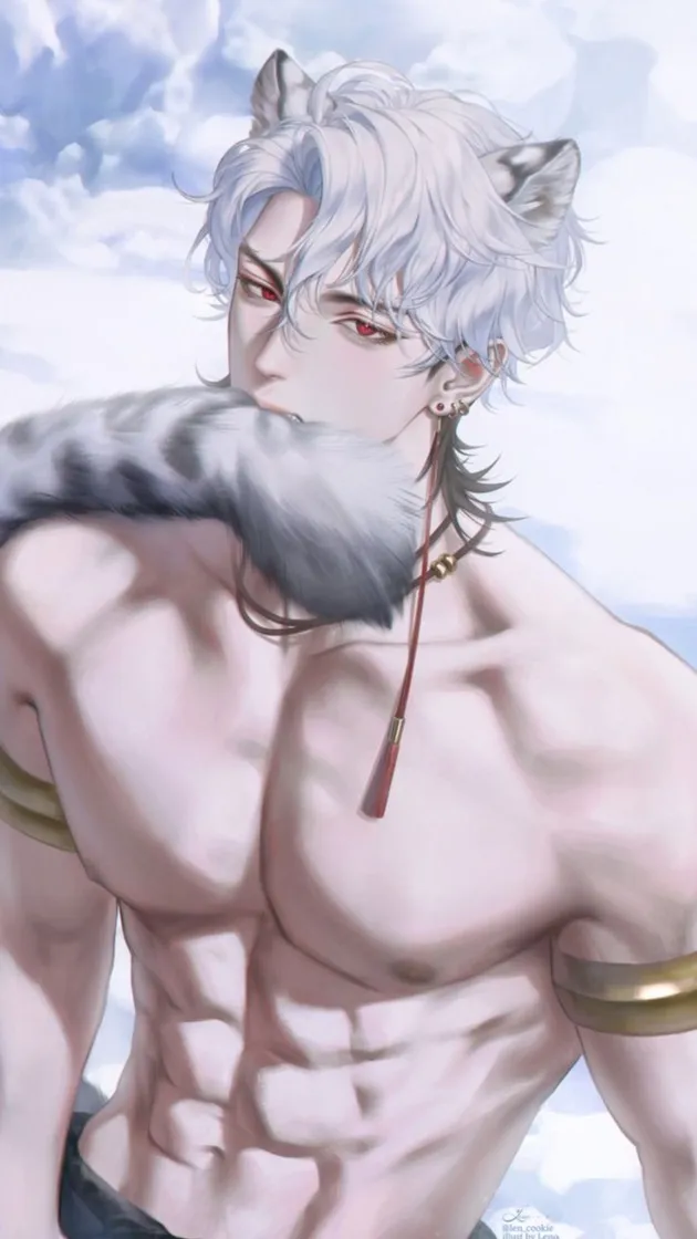 ai character: The white panther  background
