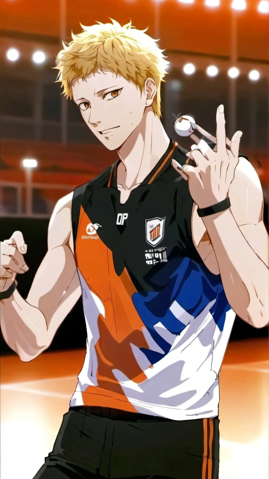 ai character: Tsukishima  background