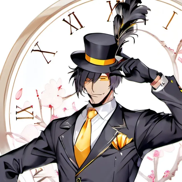 chat with ai character: Large clock man 