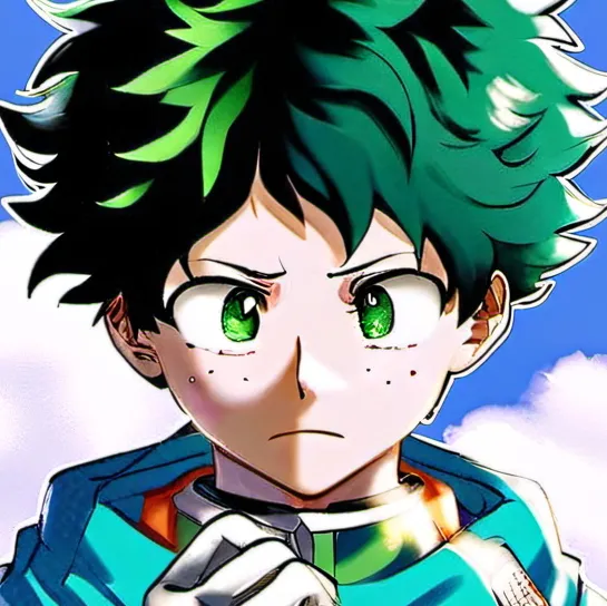 chat with ai character: Twin of deku!