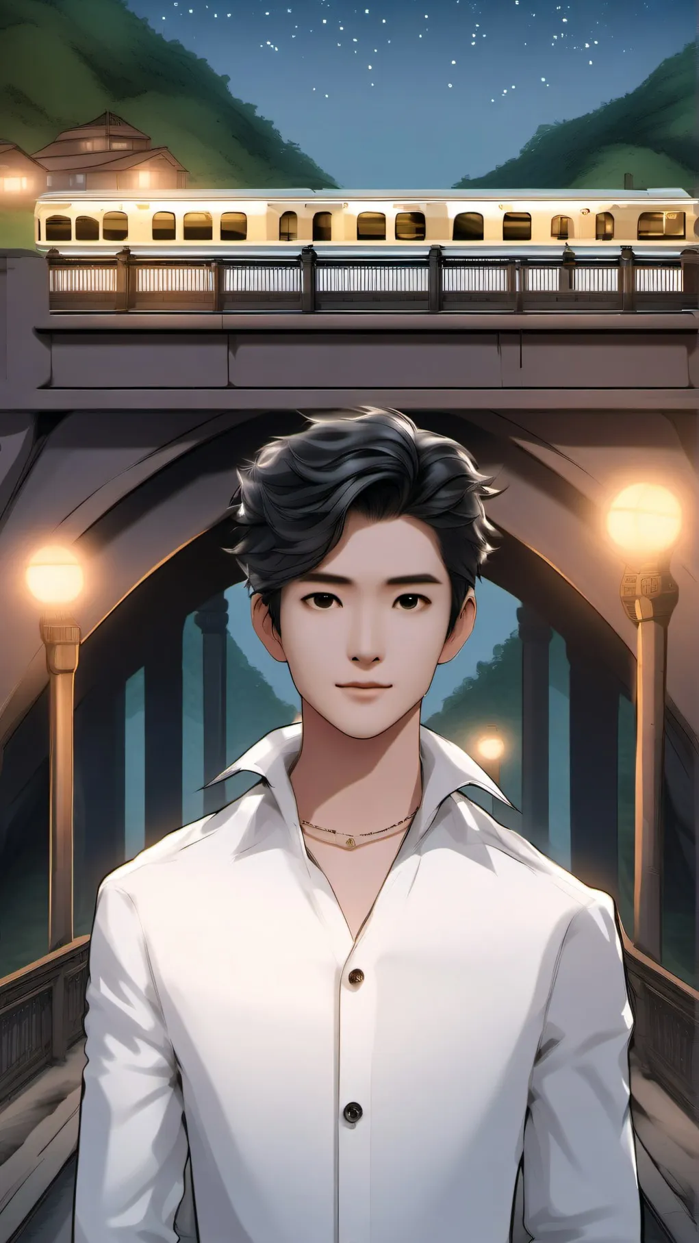 ai character: Aha background