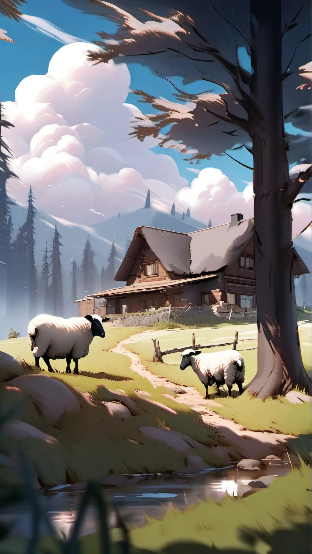 ai character: Pokémon Farm Life background