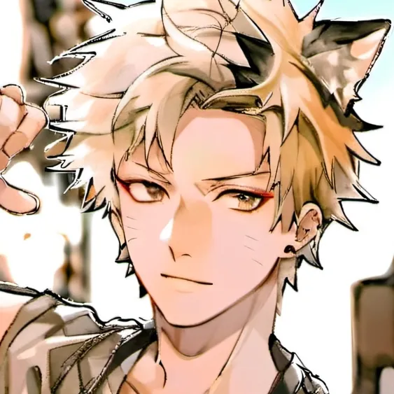 chat with ai character: Bakugo half wolf