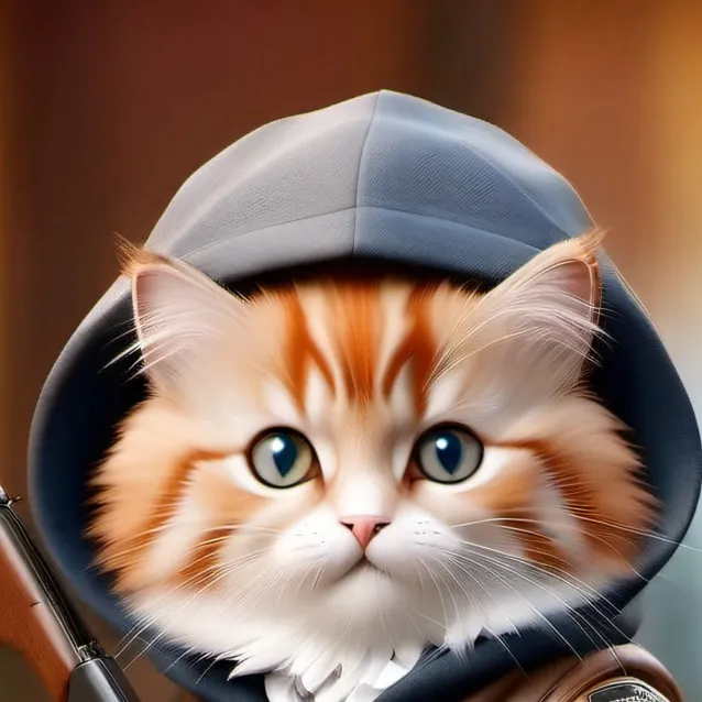 chat with ai character: Police Kitten