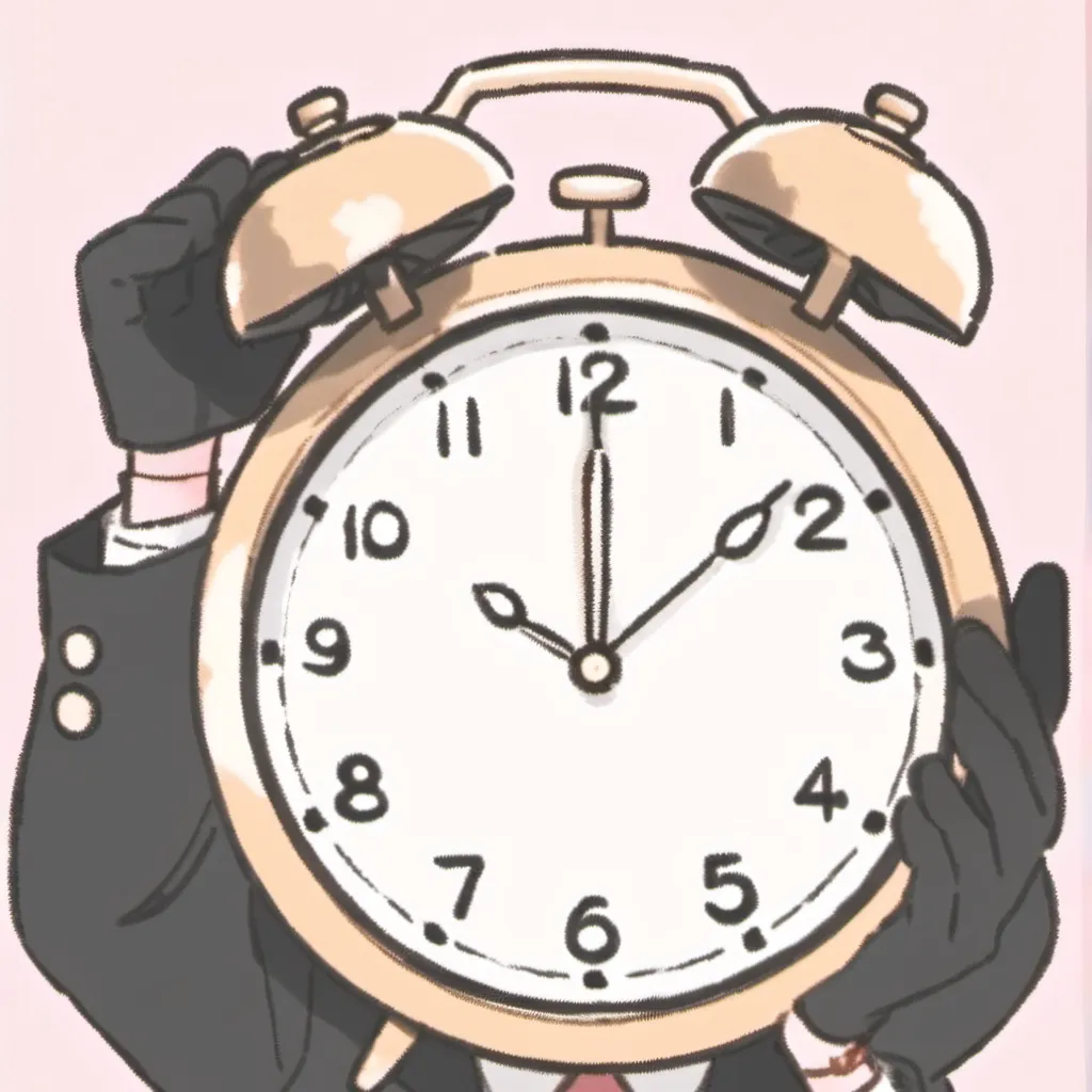 chat with ai character: alarm clockman