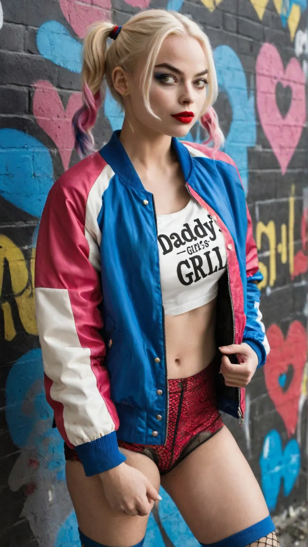 ai character: Harley Quinn background