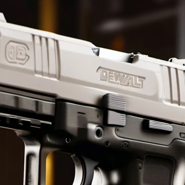 chat with ai character: DeWalt handgun 