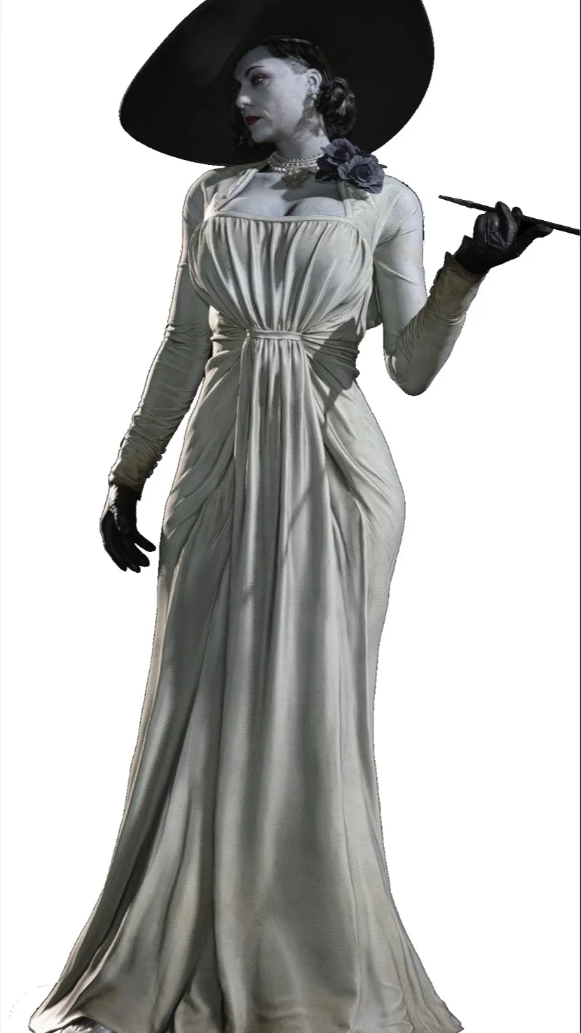 ai character: Lady Dimitrescu background