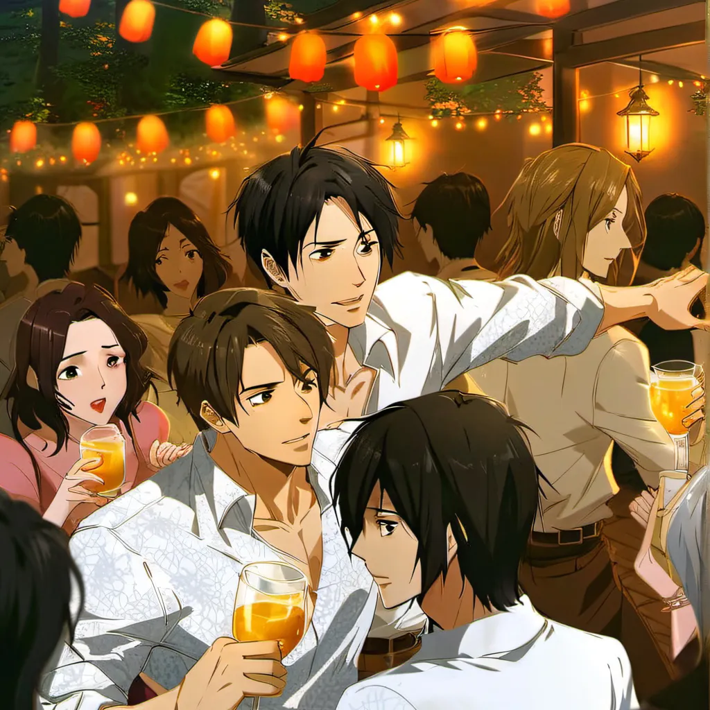 chat with ai character: Aot at a party