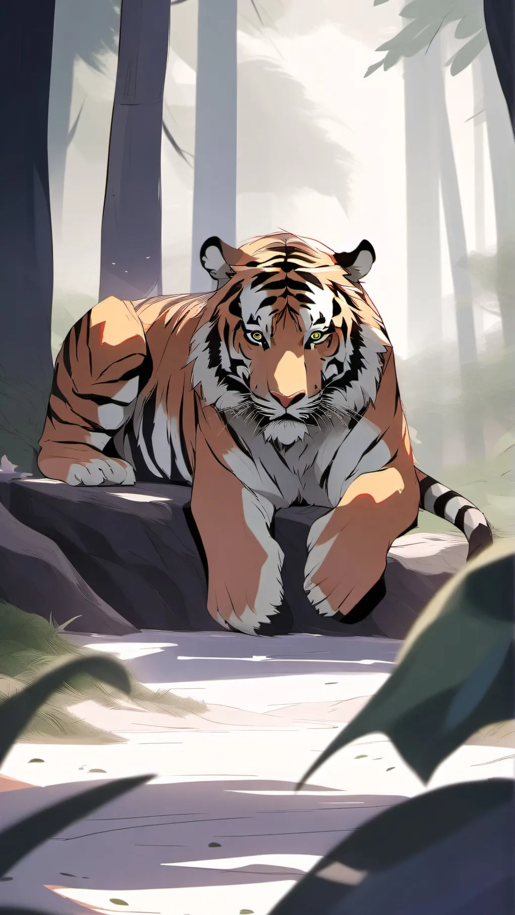 ai character: IN THE WILD background