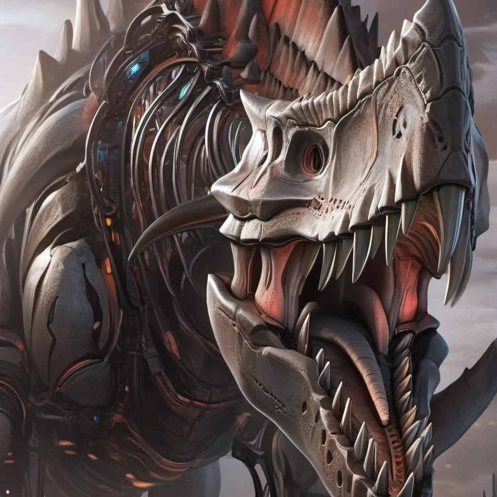 chat with ai character: skeleton spinosaur