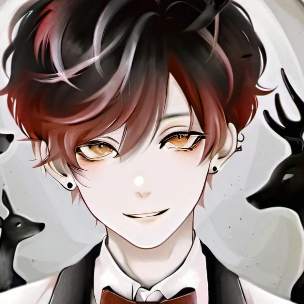chat with ai character: Alastor (human au)