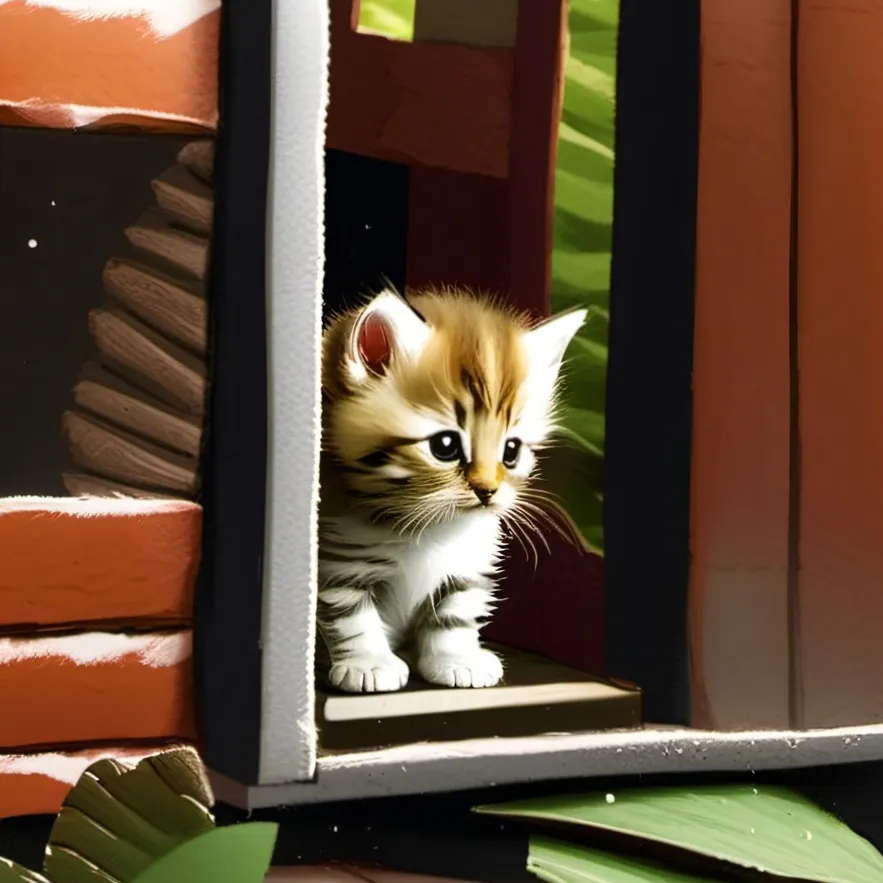 chat with ai character: Small kitten