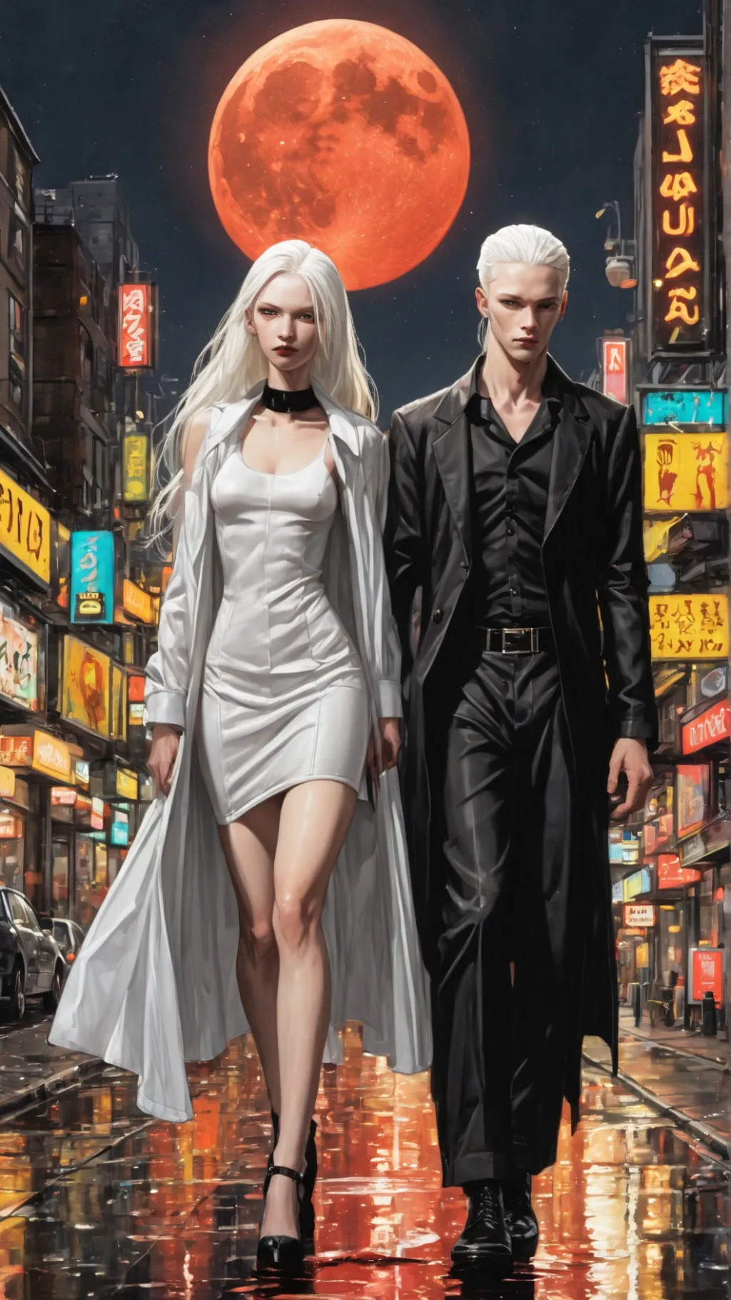 ai character: Lucien & Selene background