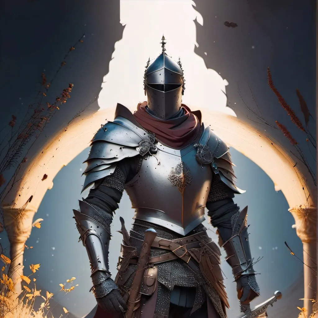 chat with ai character: Knight adventure.