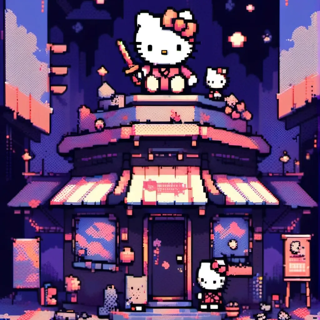 chat with ai character: hello kitty world