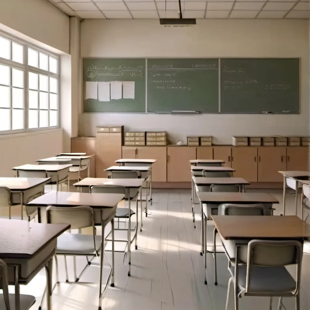 chat with ai character: grade 11 classroom