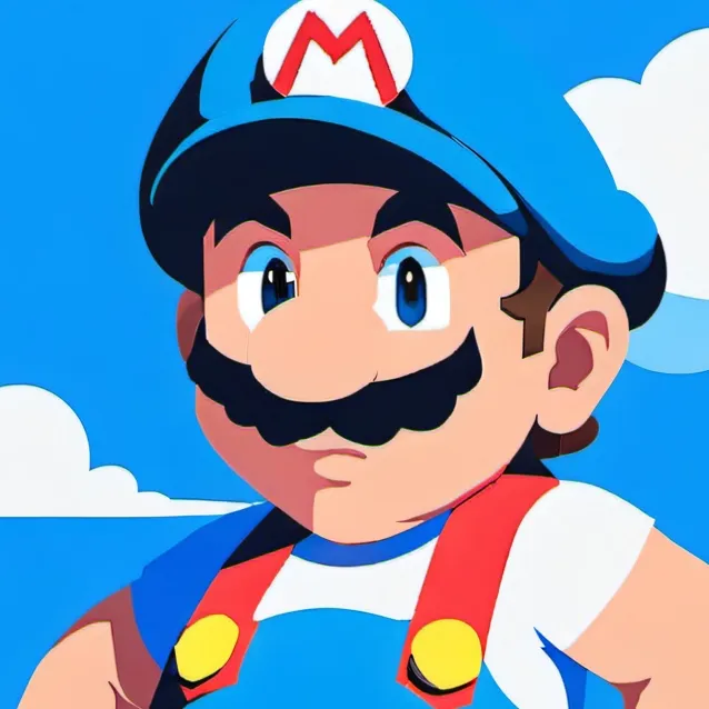 chat with ai character: Mario on crack
