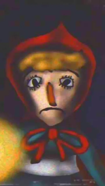 ai character: Little Red Riding  background