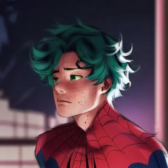 chat with ai character: SpiderMan Deku