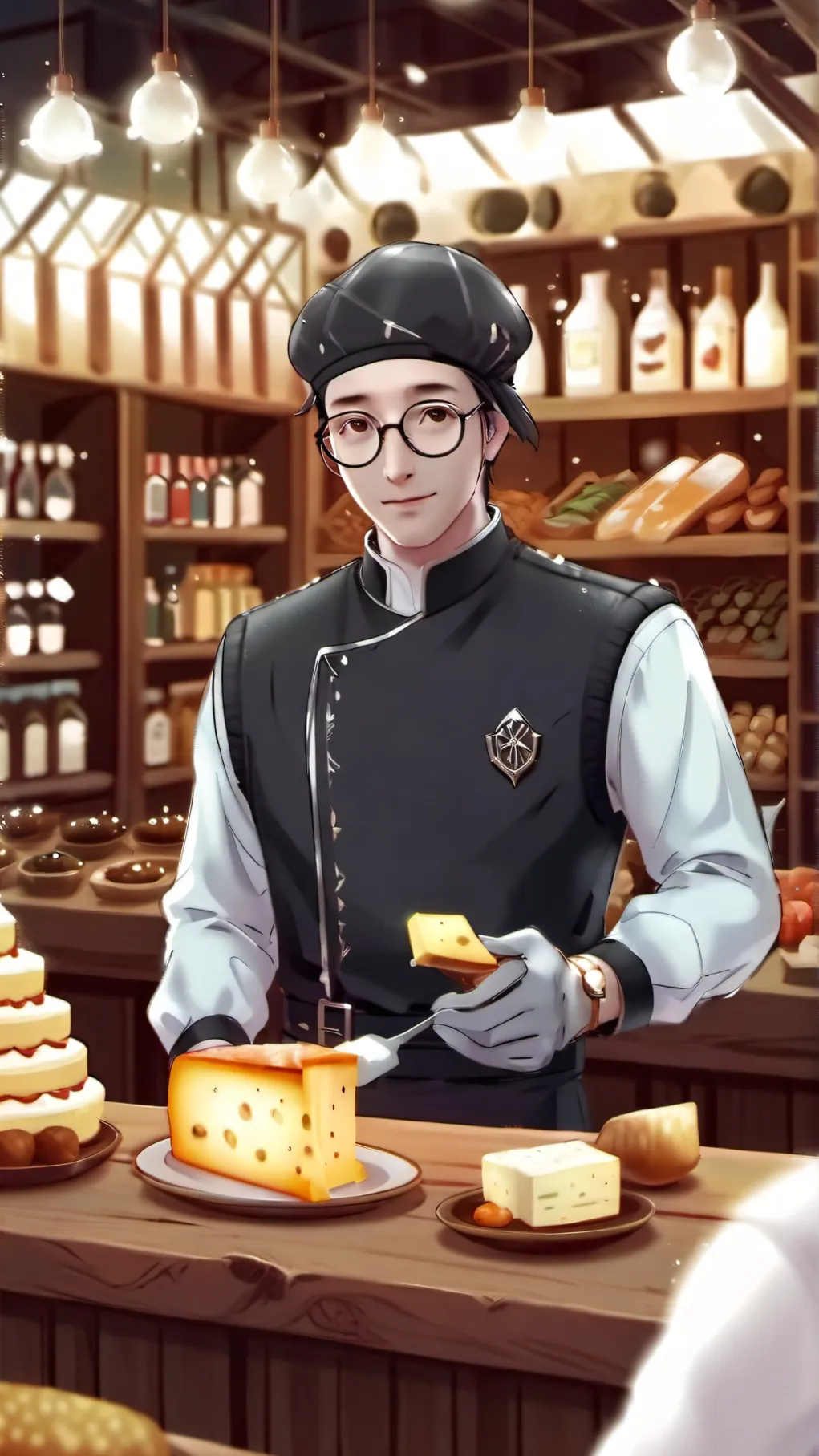 ai character: Tavern Cafe background