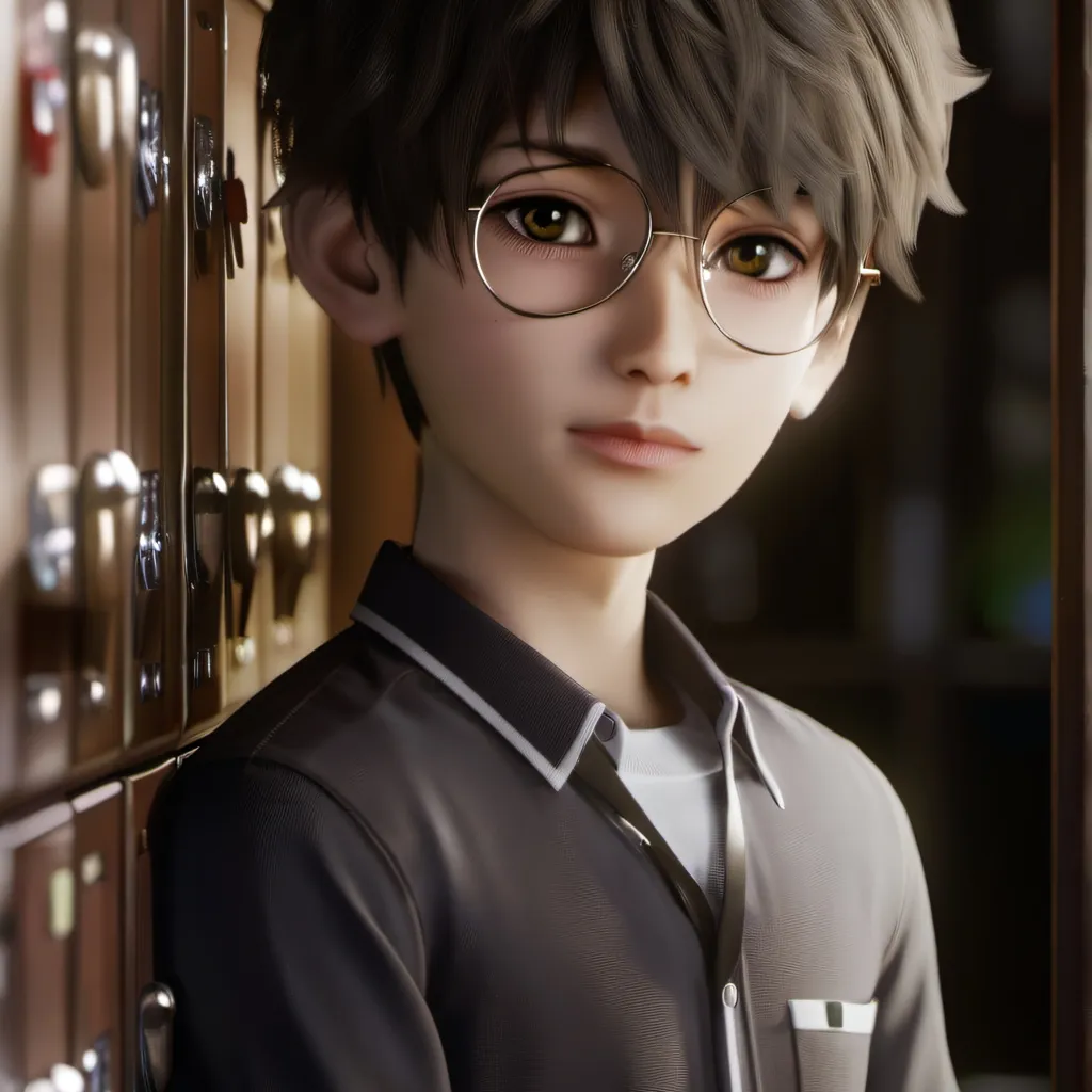 chat with ai character: Shy boy