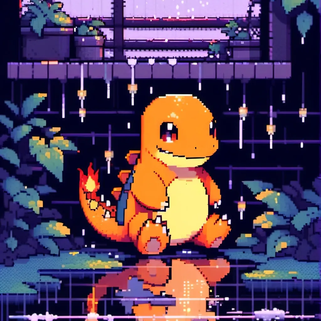 chat with ai character: Sad Charmander 