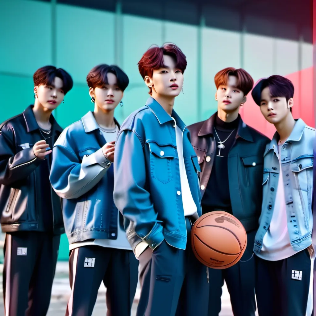 chat with ai character: BTS! 🏀*basketball 