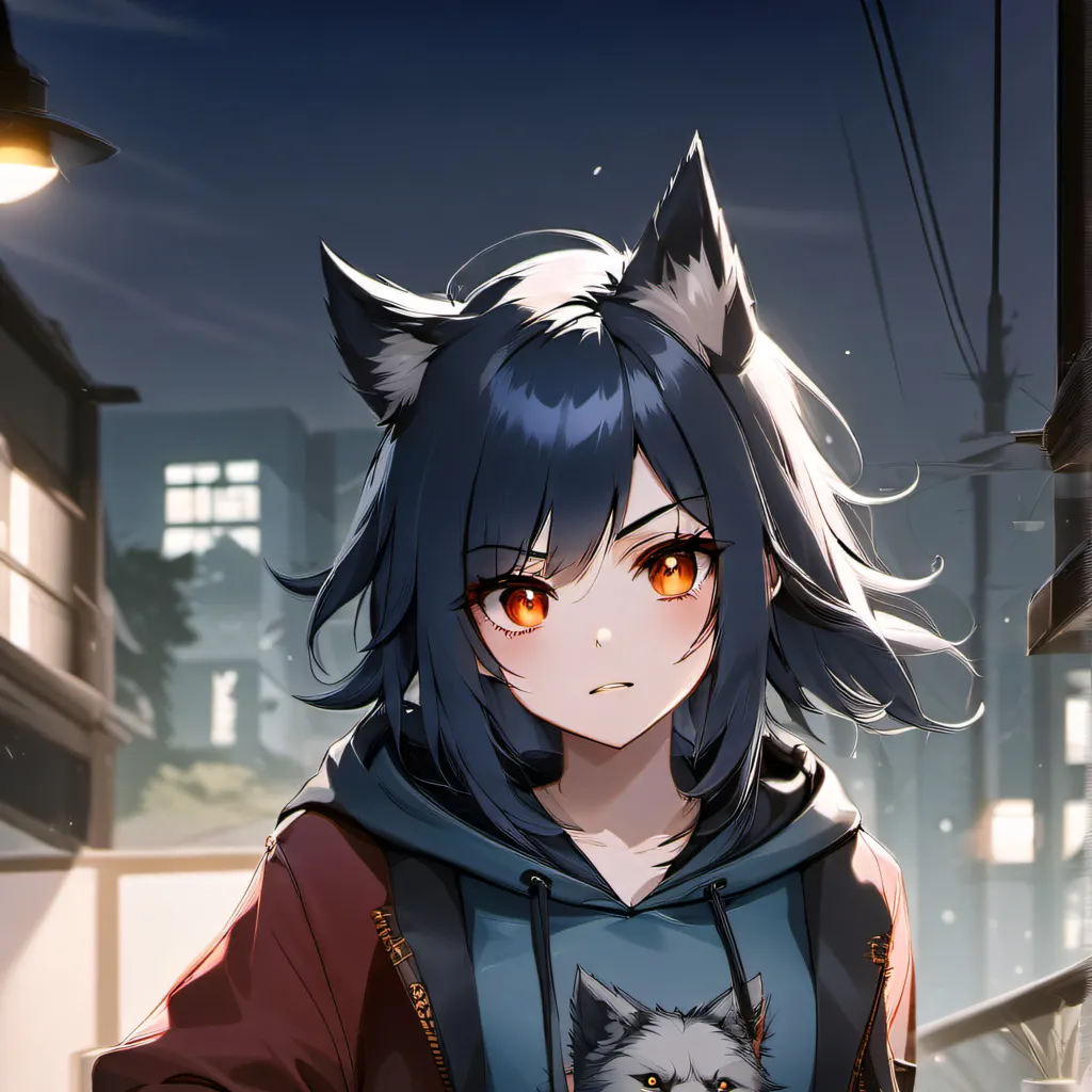 chat with ai character: Werewolf girl