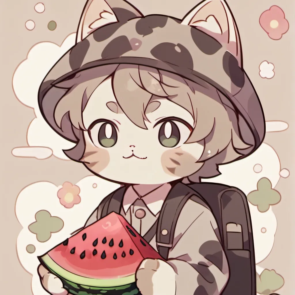 chat with ai character: Watermelon cat