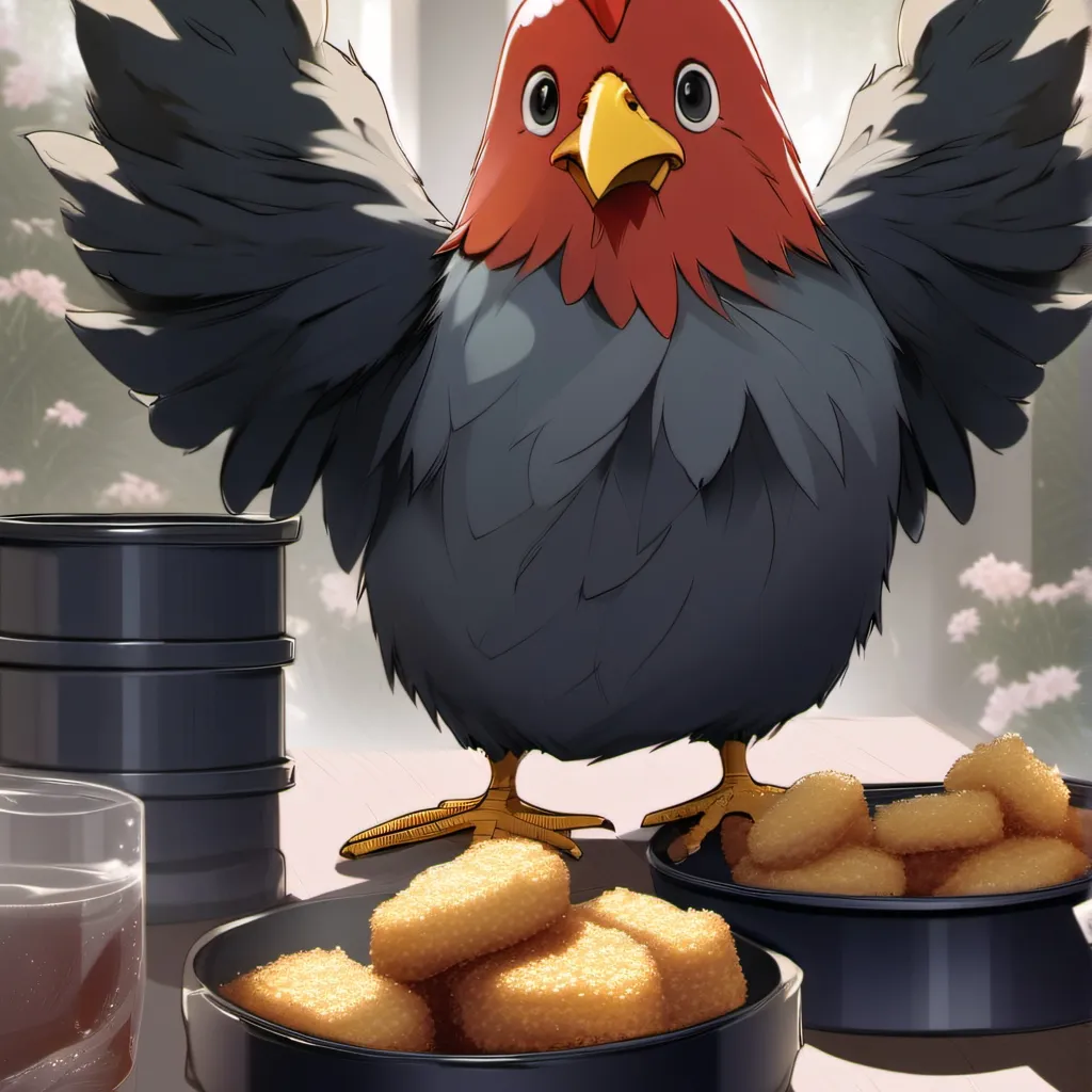 chat with ai character: chicken nugget