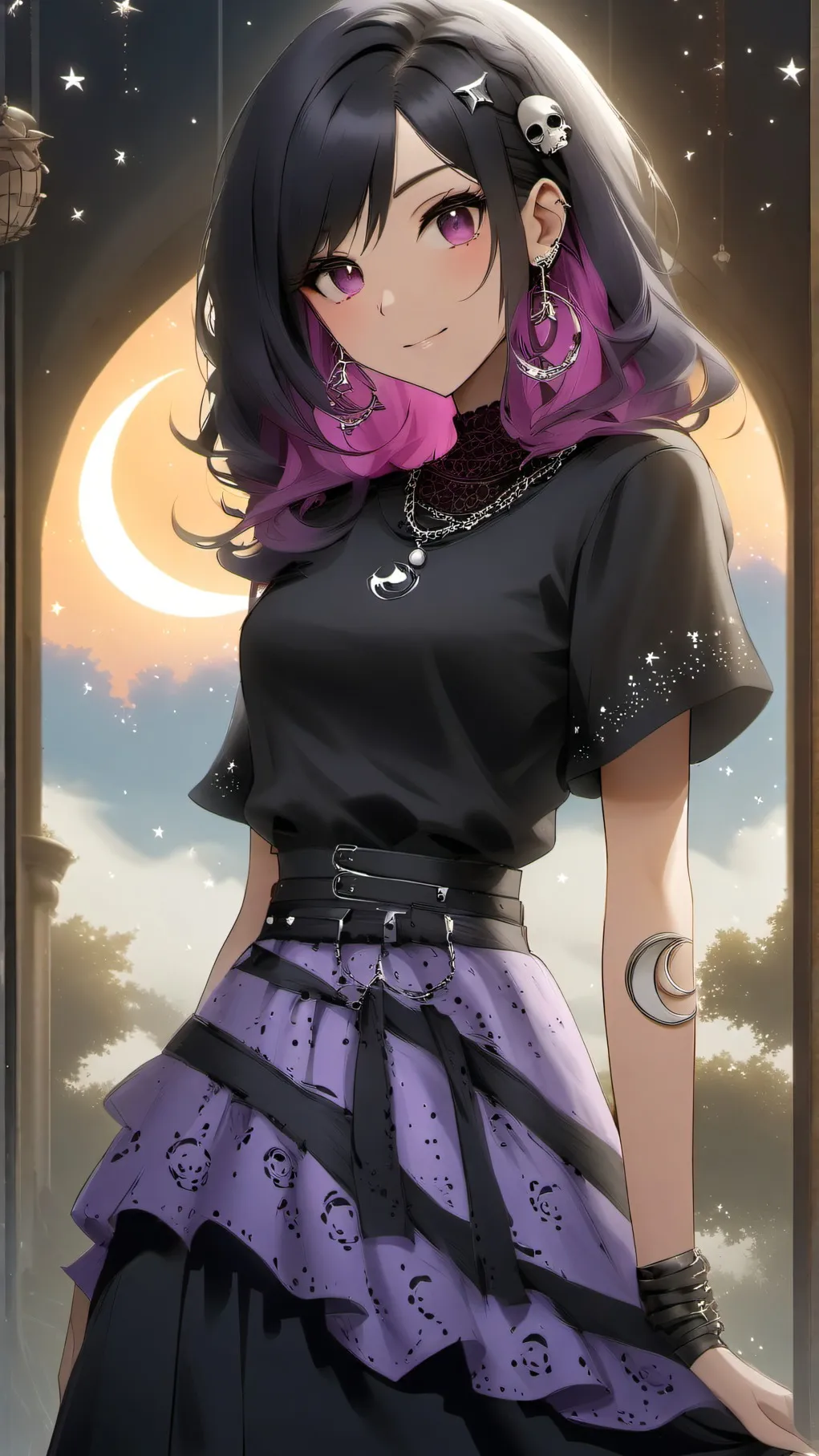 ai character: Qamariah Najmi. background