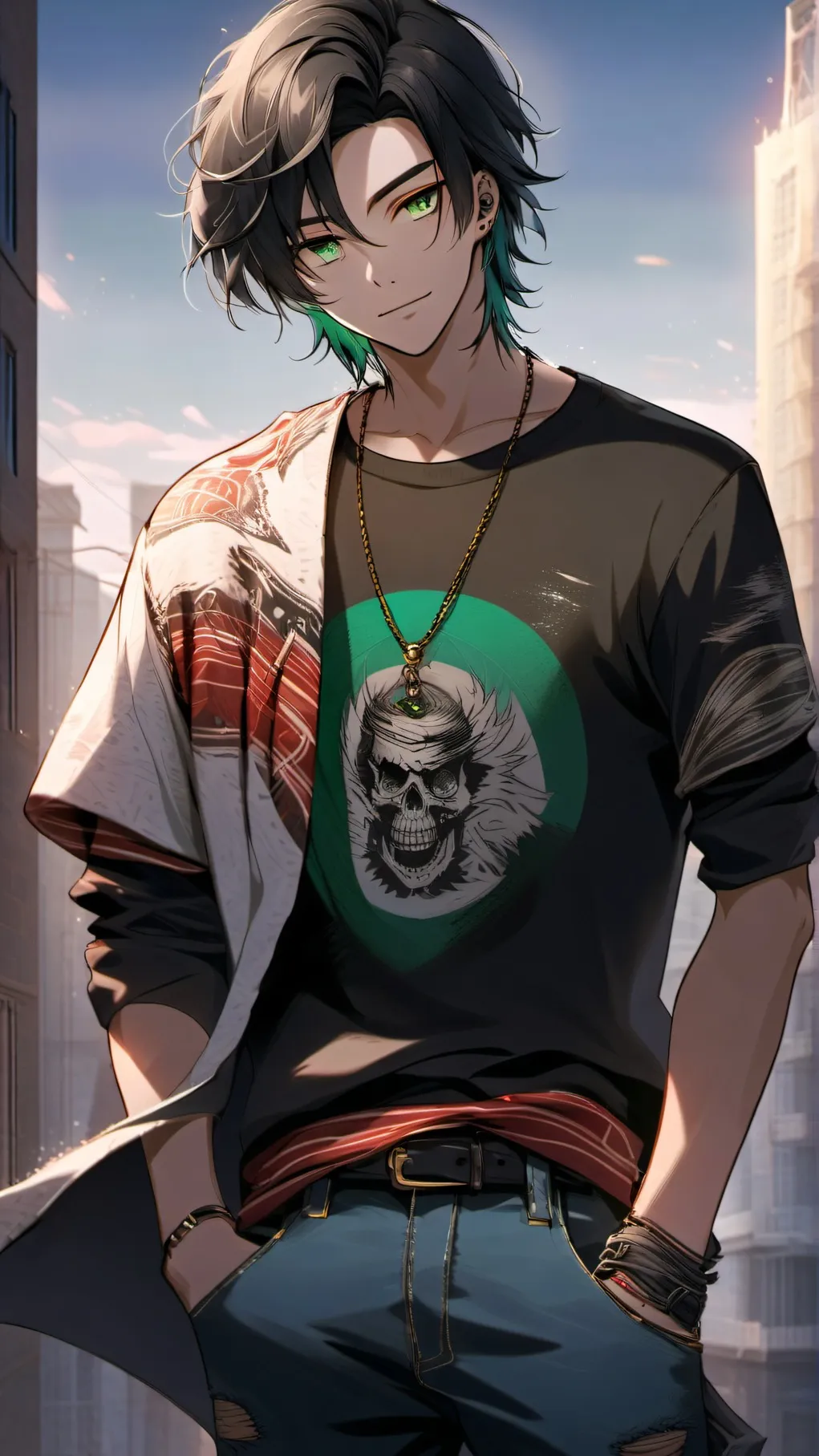 ai character: Azrael G. background