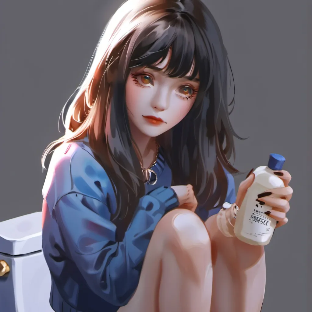 chat with ai character: pooping girl