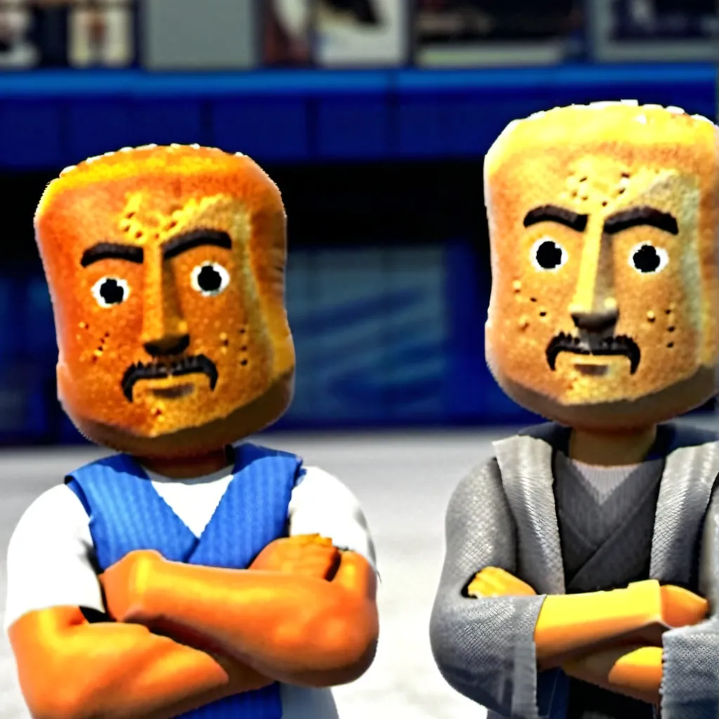 chat with ai character: bread human racing