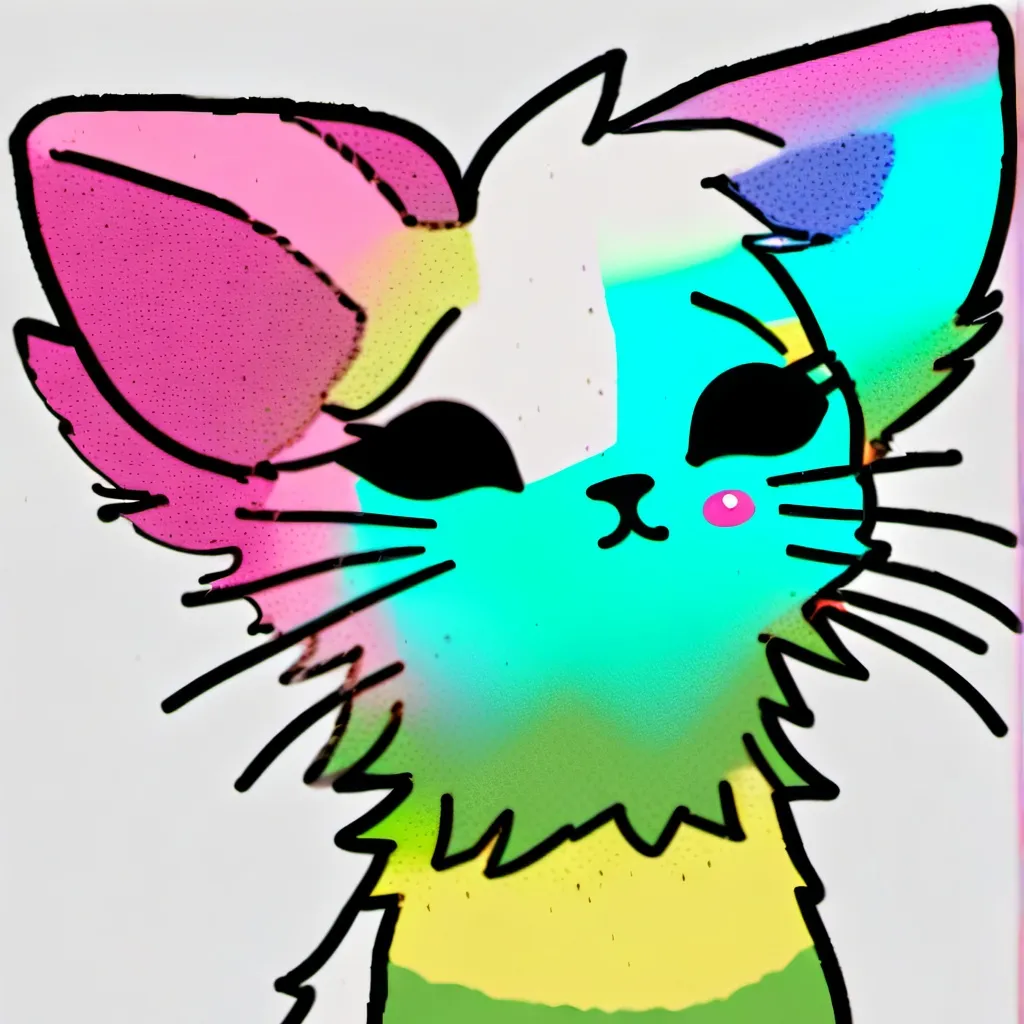 chat with ai character: rainbow cat