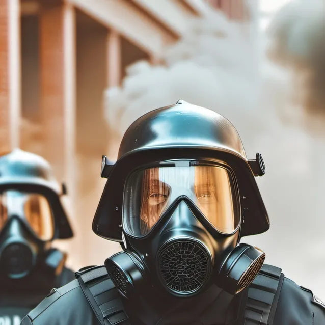 chat with ai character: riot police