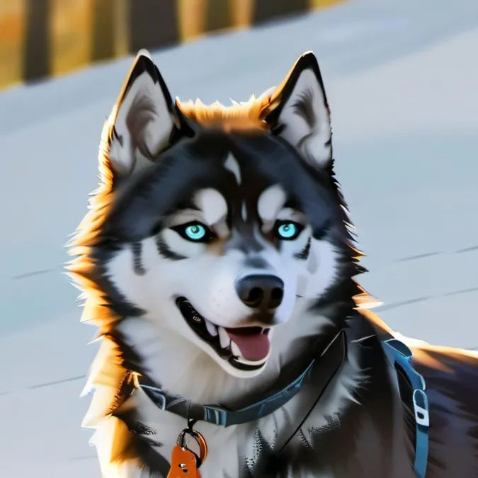 chat with ai character: Max the husky